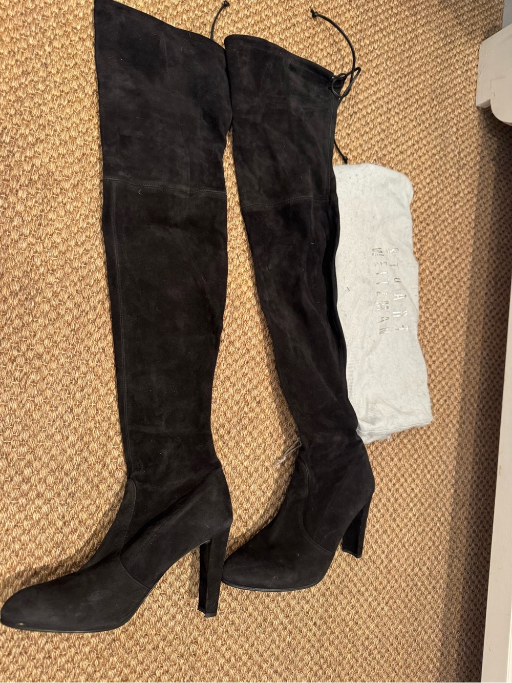 Stuart Weitzman Highland stretch-suede over-the-knee boots